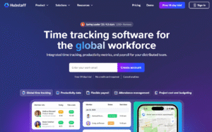 Hubstaff Time tracking tool for remote workers
