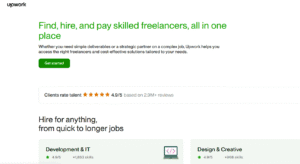 Upwork Website Screenshot