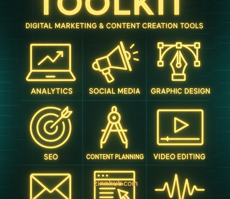 The Ultimate Toolkit of Digital Marketing & Content Creation – Curated by Zinn Hub