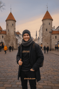 Zinn Hub Zinner Freelancer Working At Tallinn Old Town With Fast Internet
