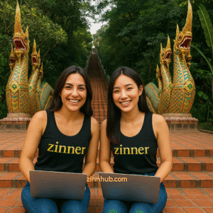 Zinn Hub Freelancers Working Remotely In Chiang Mai, Thailand