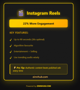Instagram Reels Infographic 1 - Zinn Hub