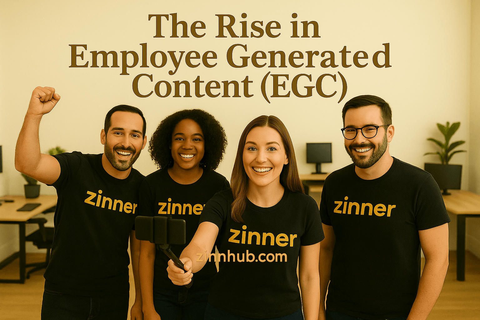 Zinn Hub Team Creating Employee Generated Content