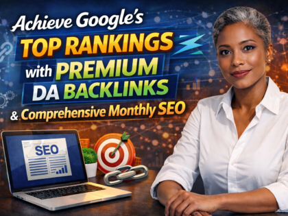 Achieve Google's Top Rankings with Premium DA Backlinks & Comprehensive Monthly SEO