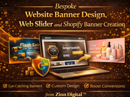 Bespoke Website Banner Design, Web Slider, and Shopify Banner Creation