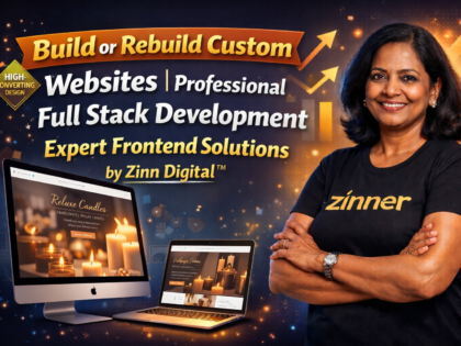 Build or Rebuild Custom Websites | Professional Full Stack Development | Expert Frontend Solutions by Zinn Digital ™