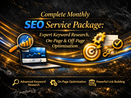 Complete Monthly Seo Service Package: Expert Keyword Research, On-Page &Amp; Off-Page Optimisation