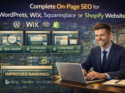 Complete On-Page Seo For Wordpress, Wix, Squarespace Or Shopify Websites 3 Complete On-Page Seo For Wordpress, Wix, Squarespace Or Shopify Websites