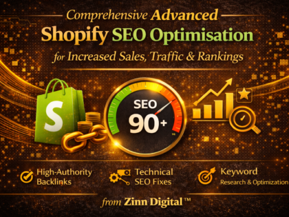 Comprehensive Advanced Shopify SEO Optimisation for Increased Sales, Traffic & Rankings