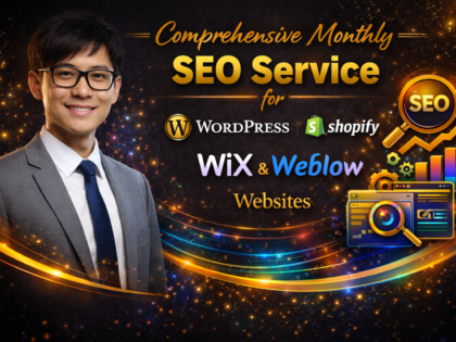 Comprehensive Monthly SEO Service for WordPress, Shopify, Wix & Webflow Websites