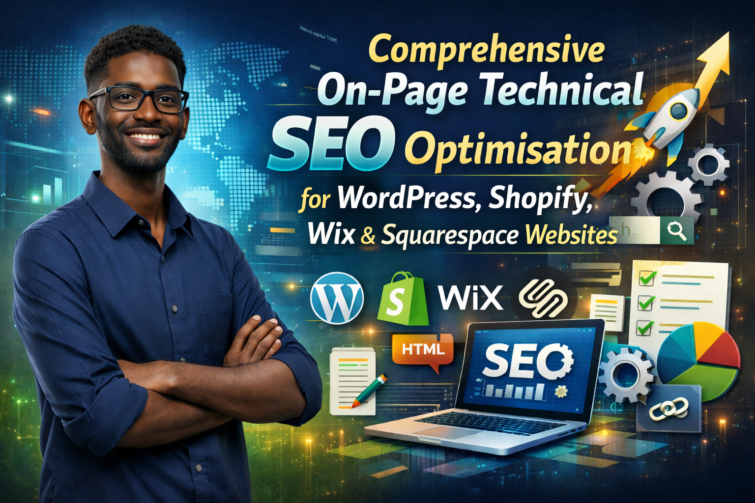 Comprehensive On-Page Technical Seo Optimisation For Wordpress, Shopify, Wix &Amp; Squarespace Websites 1 Comprehensive On-Page Technical Seo Optimisation For Wordpress, Shopify, Wix &Amp; Squarespace Websites