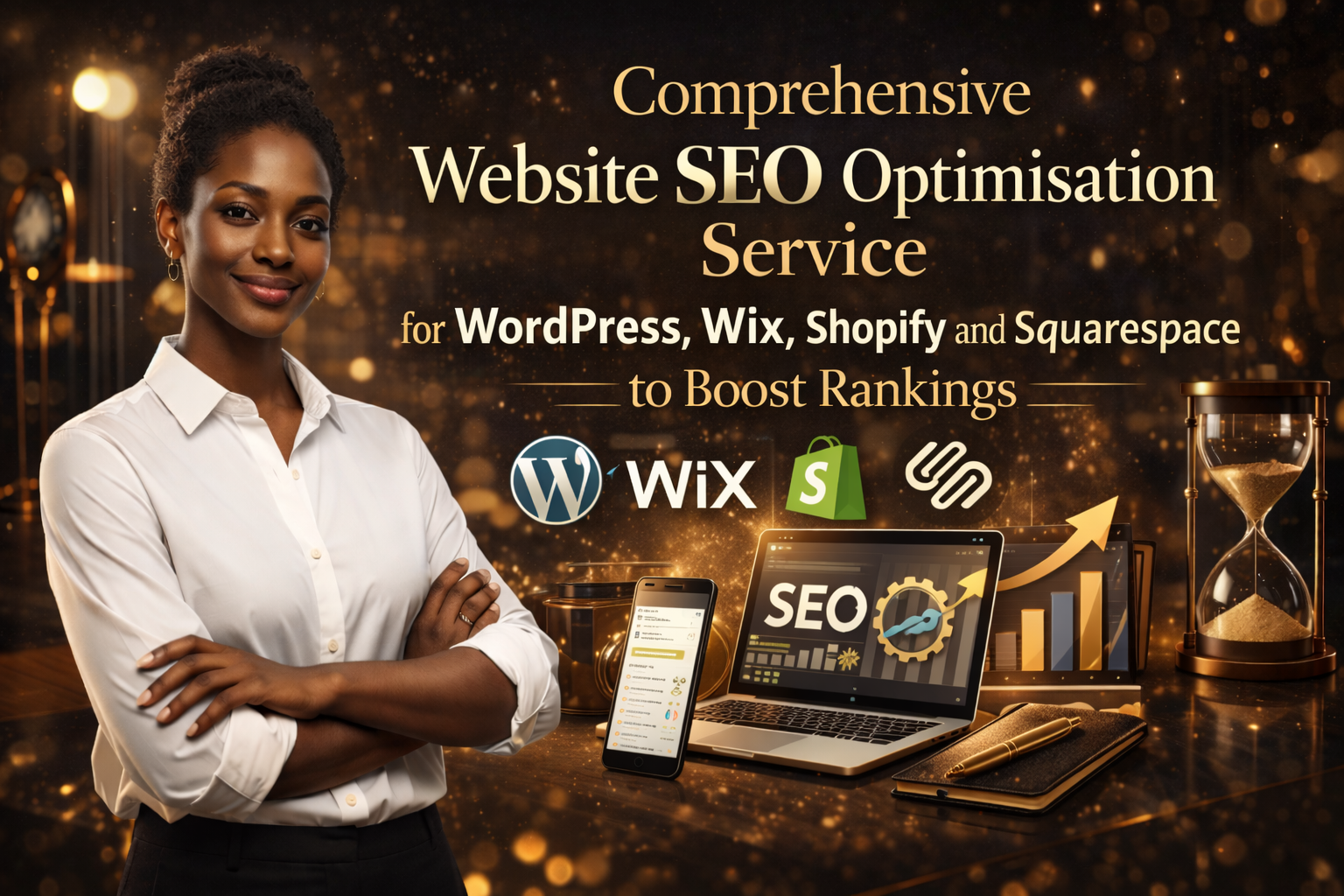 Comprehensive Website Seo Optimisation Service For Wordpress, Wix, Shopify And Squarespace 1 Comprehensive Website Seo Optimisation Service For Wordpress, Wix, Shopify And Squarespace To Boost Rankings