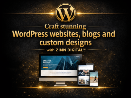 Craft stunning WordPress websites, blogs and custom designs with Zinn Digital™ in London