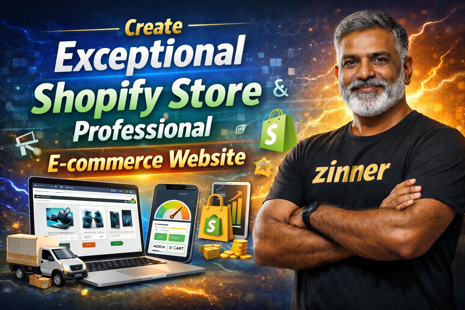 Create Exceptional Shopify Store, Professional E-Commerce Website 1 Create Exceptional Shopify Store, Professional E-Commerce Website