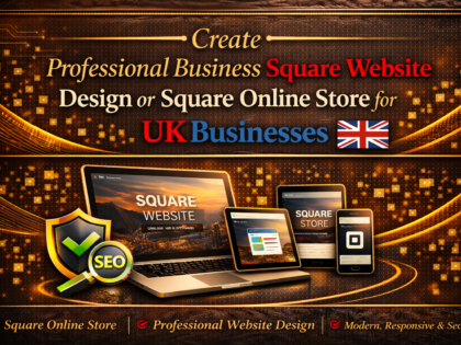 Create Professional Business Square Website Design or Square Online Store for UK Businesses