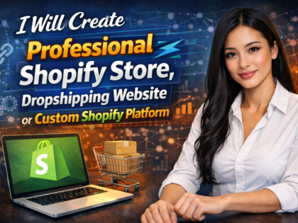 Create Professional Shopify Store, Dropshipping Website Or Custom Shopify Platform