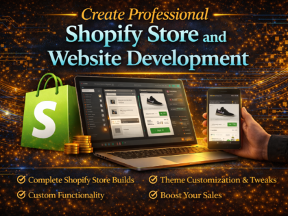 Create Professional Shopify Store And Website Development
