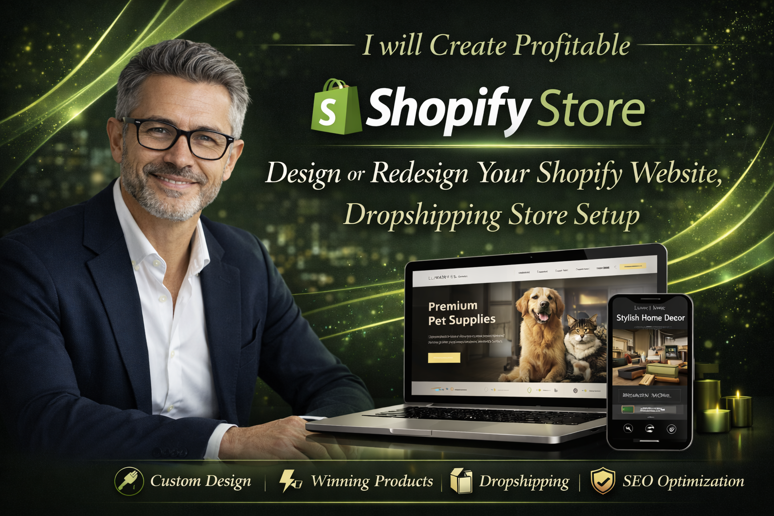 Create Profitable Shopify Store, Design Or Redesign Your Shopify Website, Dropshipping Store Setup 1 Create Profitable Shopify Store, Design Or Redesign Your Shopify Website, Dropshipping Store Setup