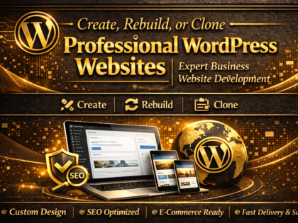 Create, Rebuild, or Clone Professional WordPress Websites Expert Business Website Development