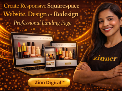 Create Responsive Squarespace Website, Design or Redesign Professional Landing Page by Zinn Digital™