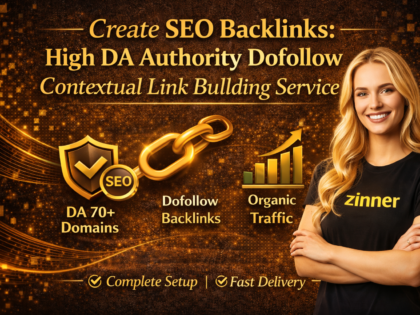 Create Seo Backlinks: High Da Authority Dofollow Contextual Link Building Service 3 Create Seo Backlinks: High Da Authority Dofollow Contextual Link Building Service By Zinn Digital