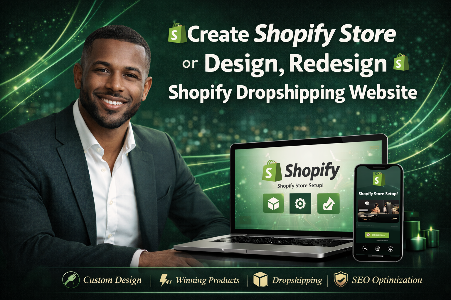 Create Shopify Store Or Design, Redesign Shopify Dropshipping Website 1 Create Shopify Store Or Design, Redesign Shopify Dropshipping Website