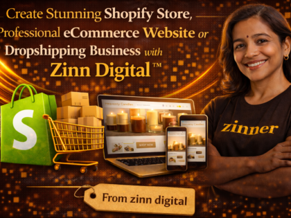 Create Stunning Shopify Store, eCommerce Website or Dropshipping Business