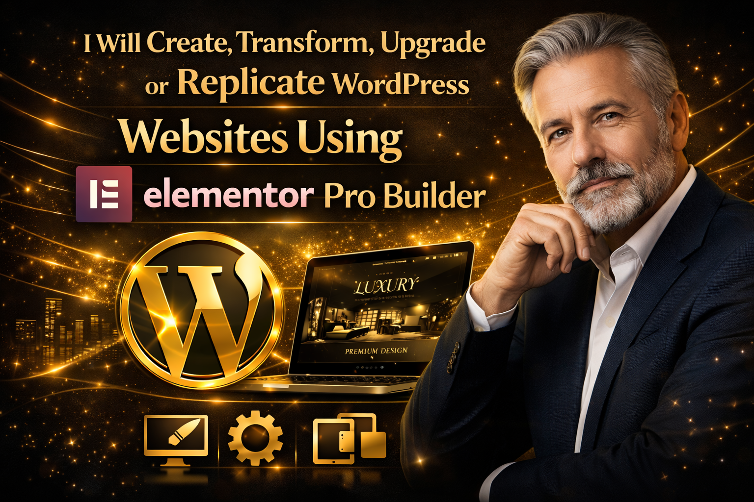 Create, Transform, Upgrade Or Replicate Wordpress Websites Using Elementor Pro Builder 1 Create, Transform, Upgrade Or Replicate Wordpress Websites Using Elementor Pro Builder