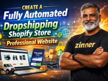 Create a Fully Automated Dropshipping Shopify Store or Professional Website by zinn digital