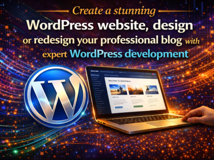 Create a stunning WordPress website, design or redesign your professional blog with expert WordPress development