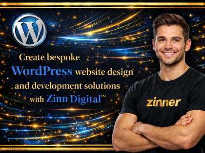Create bespoke WordPress website design and development solutions with Zinn Digital™