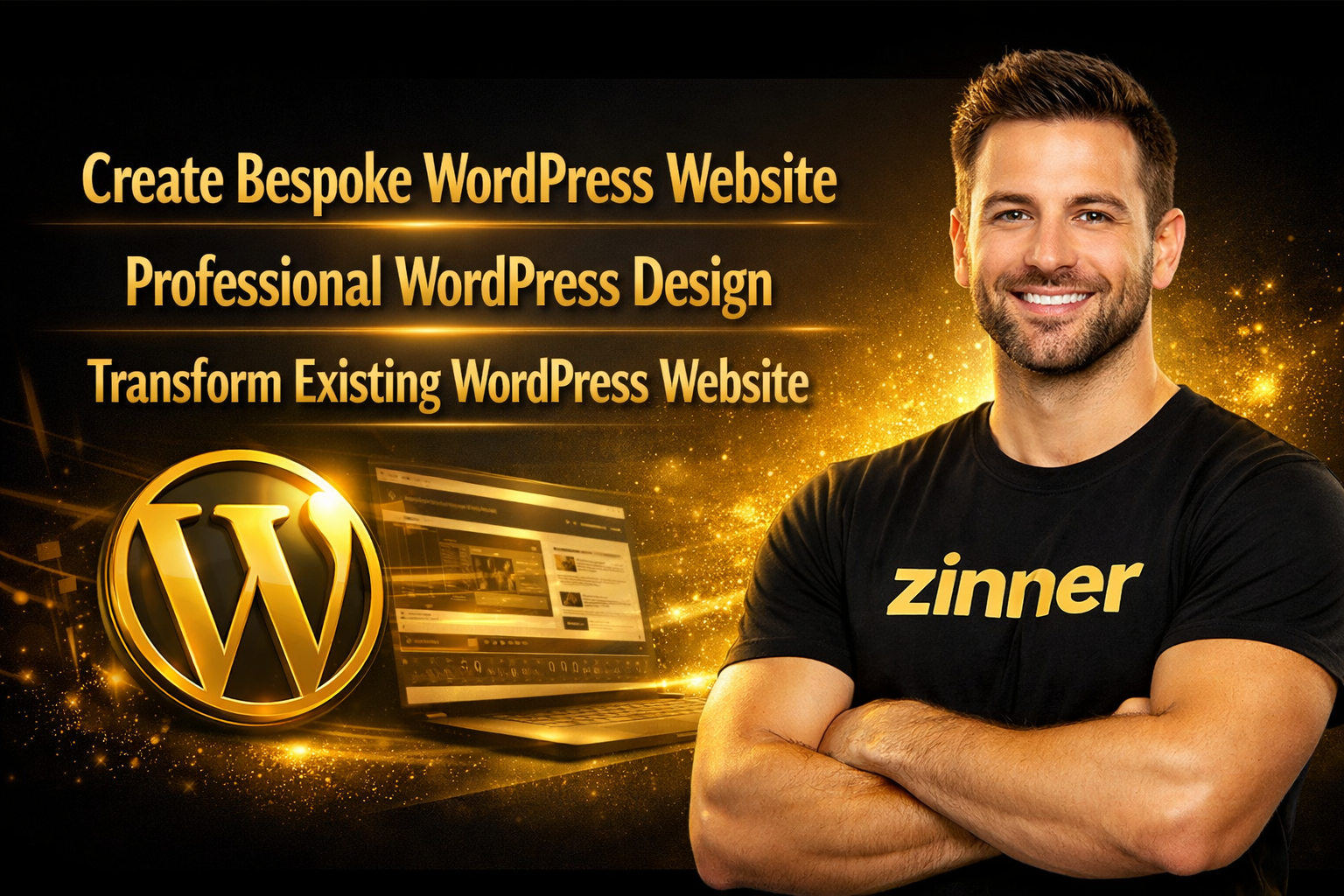 Create Bespoke Wp Website, Professional Wp Design, Transform Existing Wp Website 1 Create Bespoke Wordpress Website, Professional Wordpress Design, Transform Existing Wordpress Website Zinn Digital