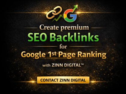 Create Premium Seo Backlinks For Google 1St Page Ranking Zinn Digital