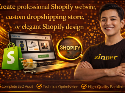 Create professional Shopify website, custom dropshipping store, or elegant Shopify design