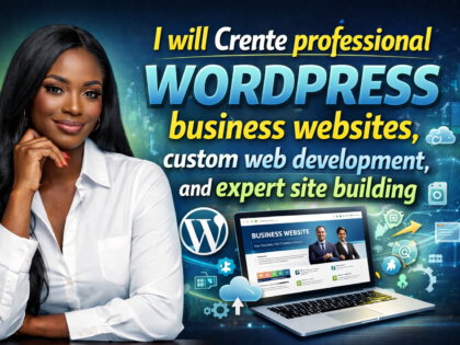 Create professional WordPress business websites, custom web development, and expert site building