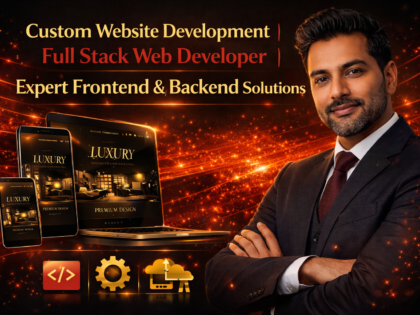 Custom Website Development Full Stack Web Developer Expert Frontend & Backend Solutions