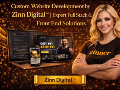 Custom Website Development by Zinn Digital™ | Expert Full Stack & Front End Solutions