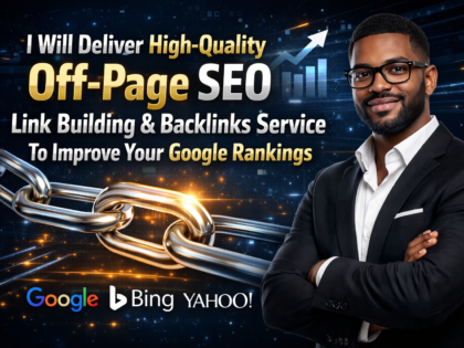 Deliver High-Quality Off-Page SEO Link Building & Backlinks Service to Improve Your Google Rankings