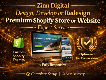 Design, Develop or Redesign Premium Shopify Store or Website - Expert Service