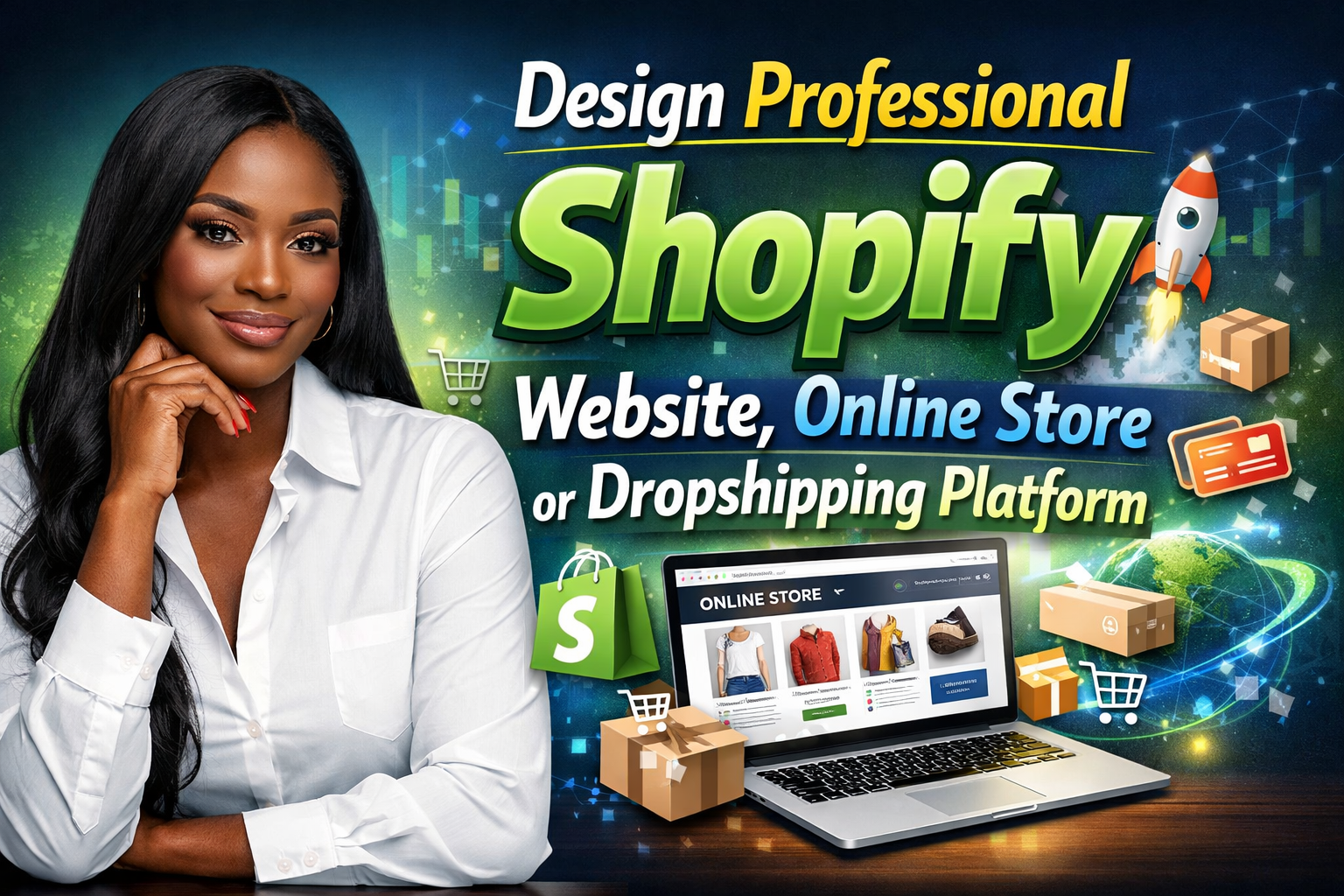 Design Professional Shopify Website, Online Store Or Dropshipping Platform 1 Design Professional Shopify Website, Online Store Or Dropshipping Platform