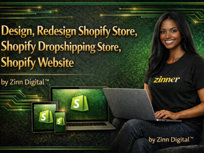 Design, Redesign Shopify Store, Shopify Dropshipping Store, Shopify Website