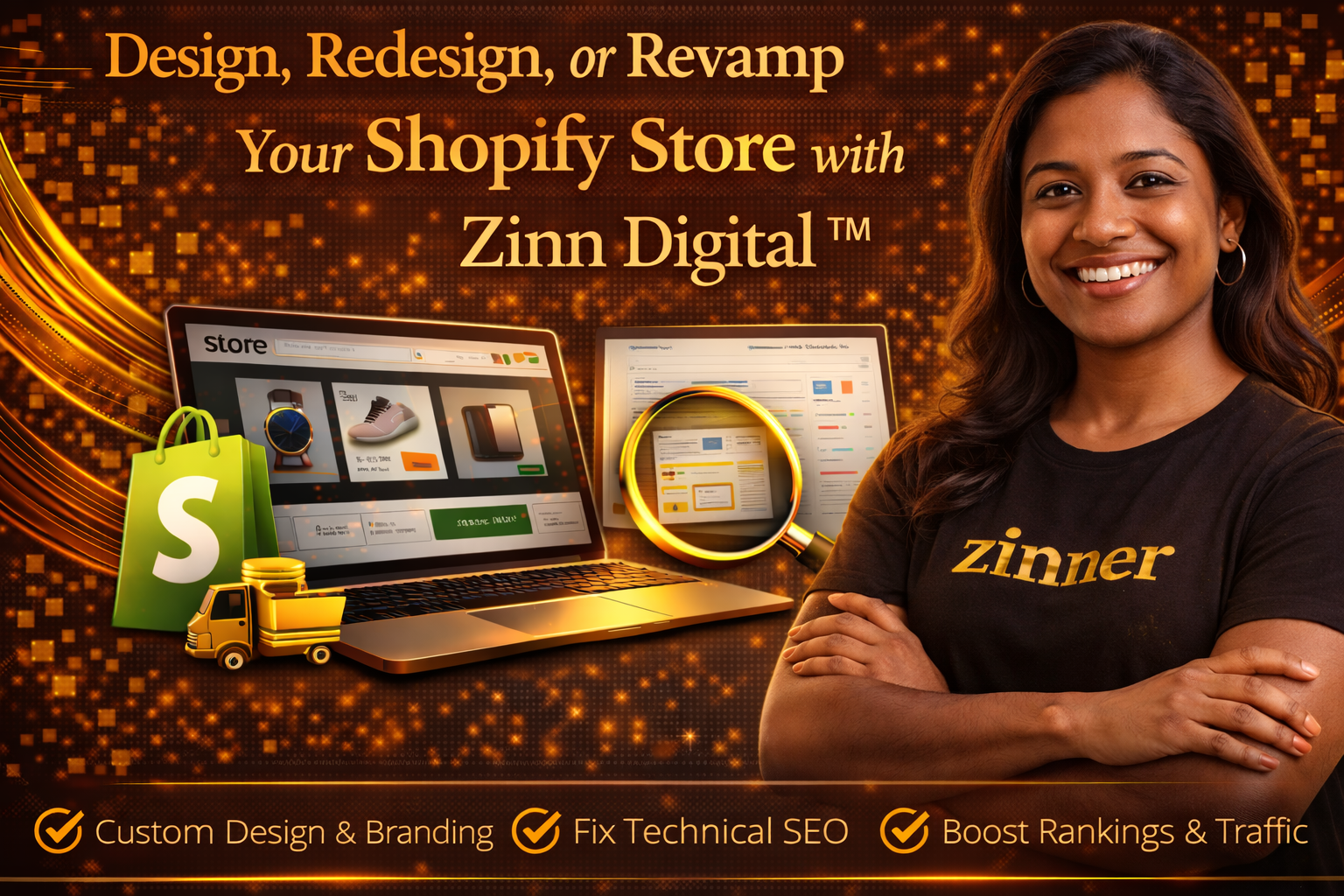 Design, Redesign, Or Revamp Your Shopify Store With Zinn Digital ™ 1 Design, Redesign, Or Revamp Your Shopify Store With Zinn Digital ™