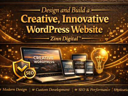 Concevoir et cr&eacute;er un site Web WordPress cr&eacute;atif et innovant par Zinn Digital&trade;