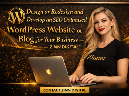 Design or Redesign and Develop an SEO Optimised WordPress Website or Blog for Your Business