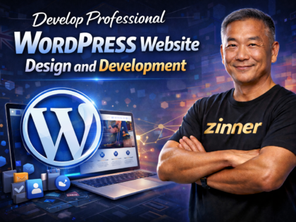 Develop Professional Wordpress Website - Design And Development 3 Develop Professional Wordpress Website Design And Development Zinn Hub Advert For Zinn Digital