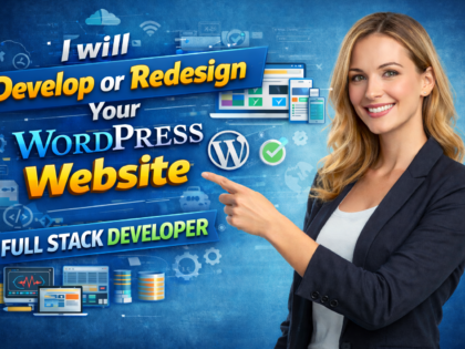 Develop Or Redesign Your Wordpress Website | Full Stack Developer