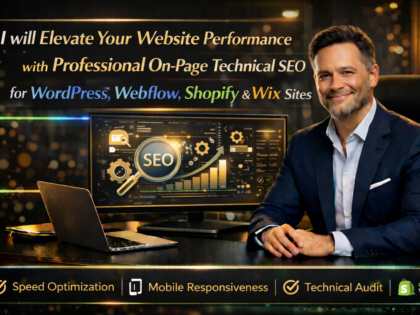 Elevate Your Website Performance with Professional On-Page Technical SEO for WordPress, Webflow, Shopify & Wix Sites