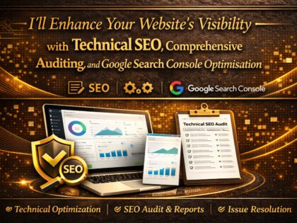 I'Ll Enhance Your Website'S Visibility With Technical Seo, Comprehensive Auditing, And Google Search Console Optimisation