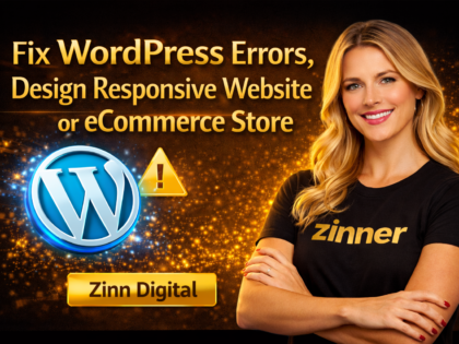 Fix WordPress Errors, Design Responsive Website or eCommerce Store