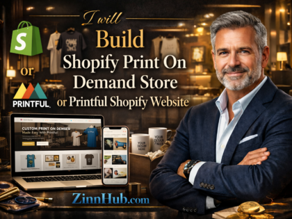 Build Shopify Print On Demand Store Or Printful Shopify Website